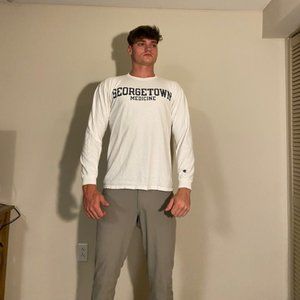Men's  large long sleeve shirt, Georgetown University Medicine